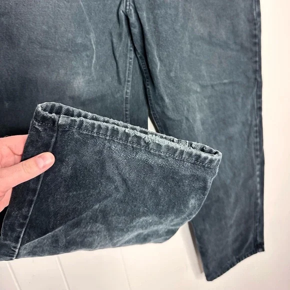 Vintage Anchor Blue Relaxed Baggy Black Jeans 90s Y2K - Picture 7 of 10